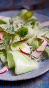 Spanish Cucumber Salad with Vinegar Dressing