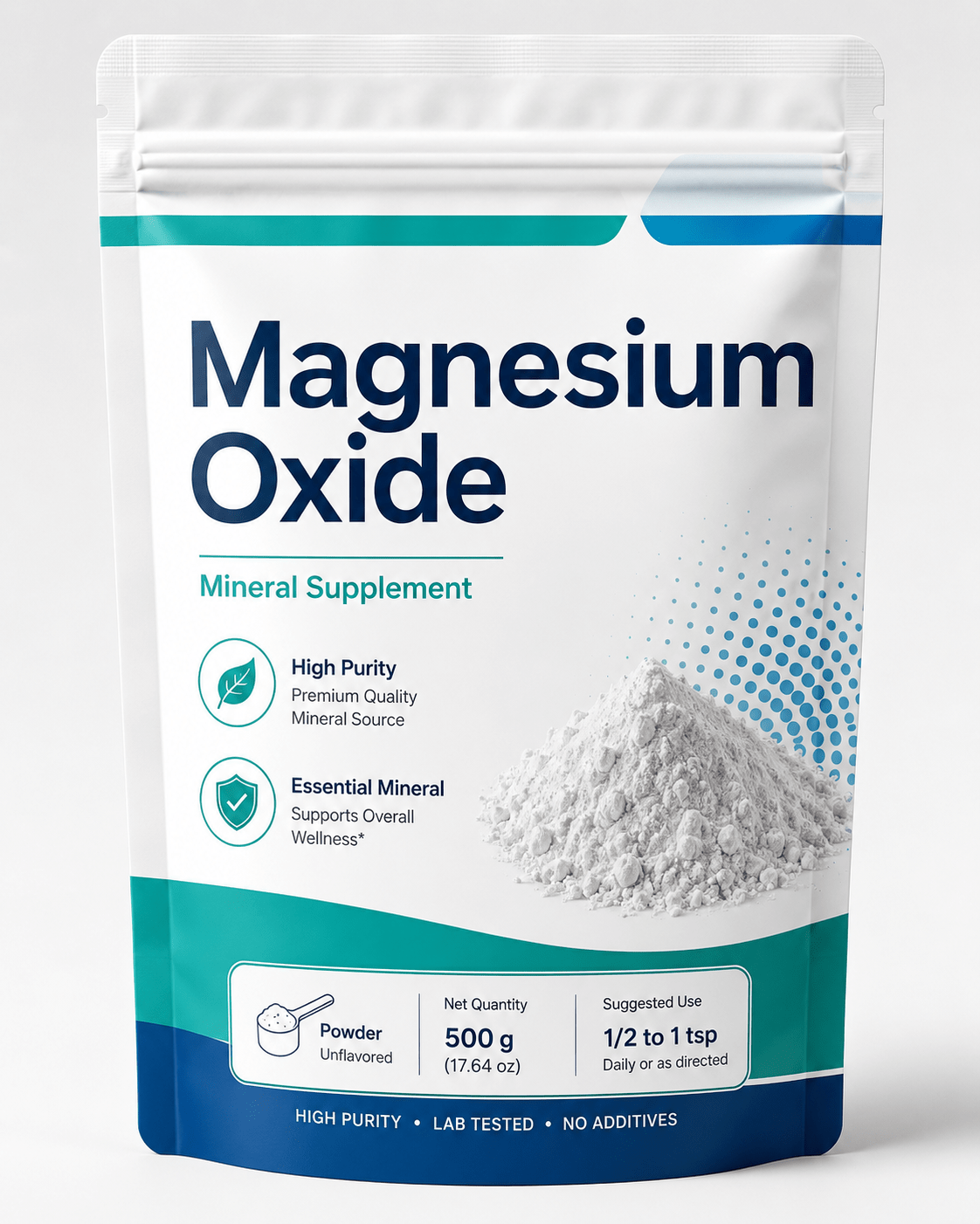 Magnesium oxide mineral supplement for sleep support